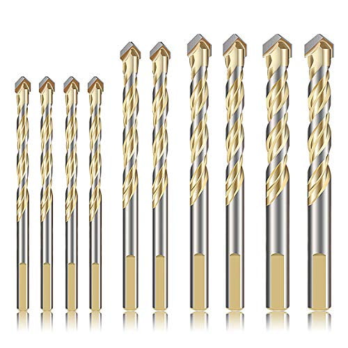 10X Glass Drill Bit Set Tungsten Carbide Tipped Ceramic Tile Cutter Tools Kits 10X Glass Drill Bit Set Tungsten Carbide Tipped Ceramic Tile Cutter Tools Kits